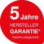 5 Jahre Herstellergarantie von Warema